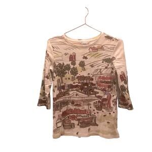 Christopher & banks autumn fall top size petite small